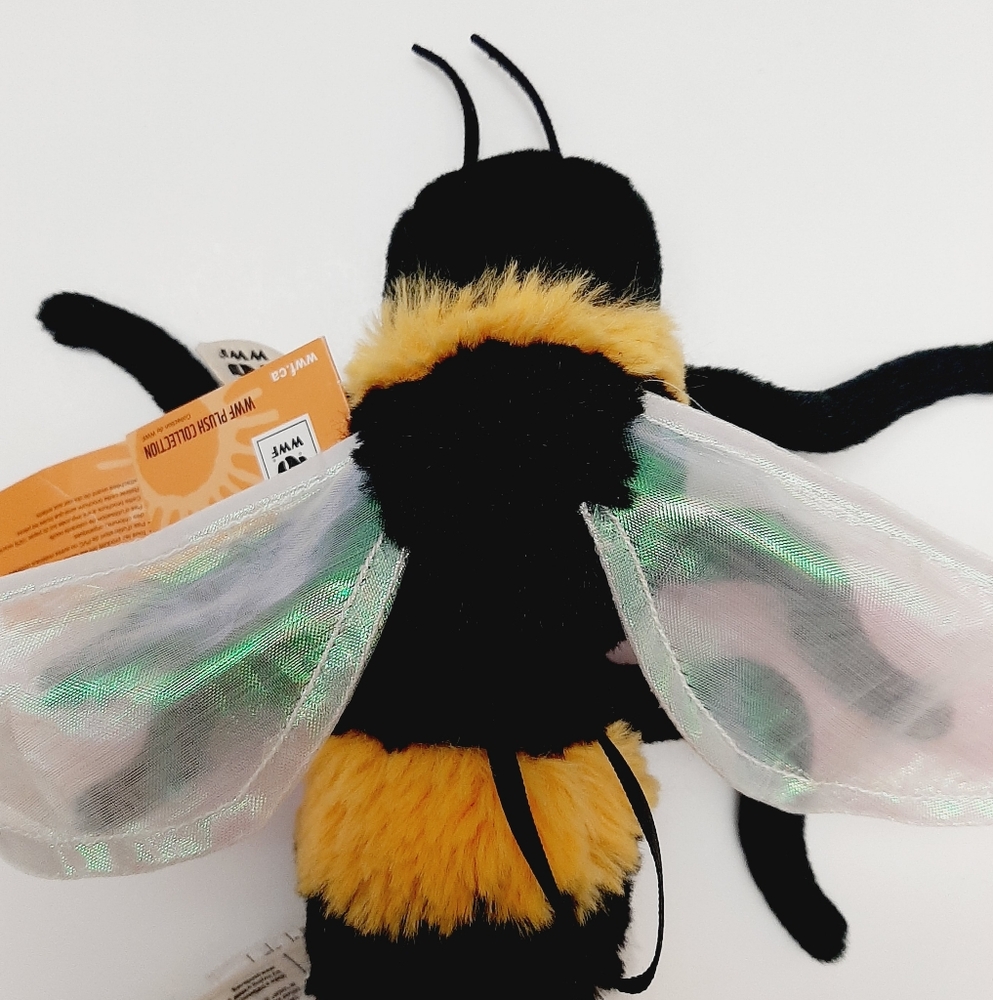 π New - WWF Bumble / Honey Bee Plush Soft Kids Toy World Wildlife Fund - Picture 6 of 13